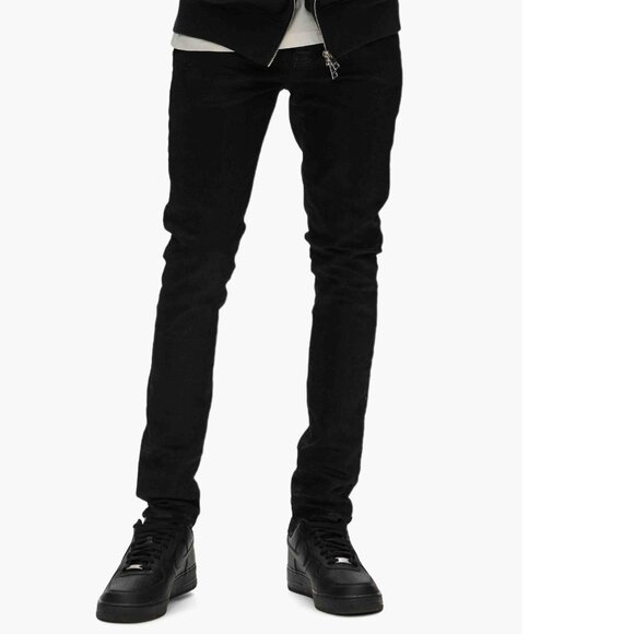 NWT Purple Label Men's Black Slim Fit Low Rise P001 Slim Leg Jeans 29